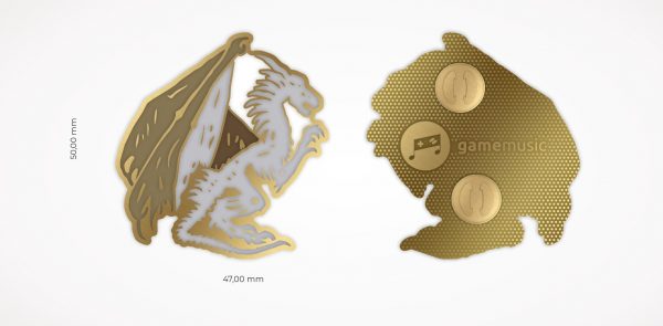 Heroes III - Dragon enamel pin - Image 3
